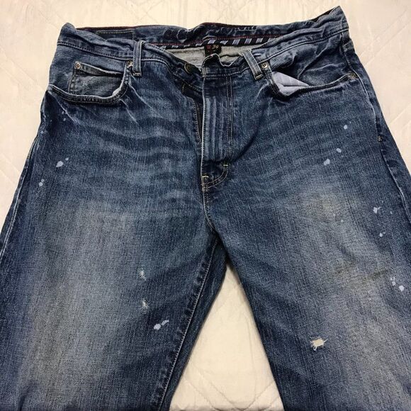 Distressed Cremieux Straight‎ blue jeans 34X28 - Picture 2 of 5